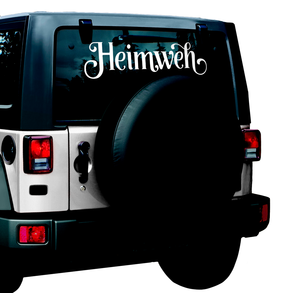 Heimweh - Auto Aufkleber